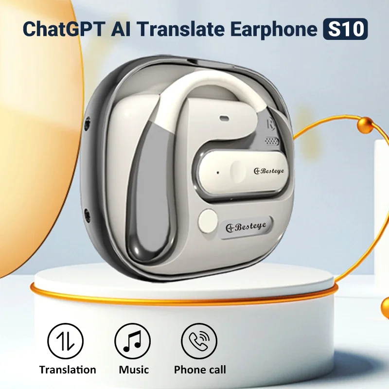 Portatile Wireless Smart Translator auricolare istantaneo bidirezionale Voice Ai Translation Eabud