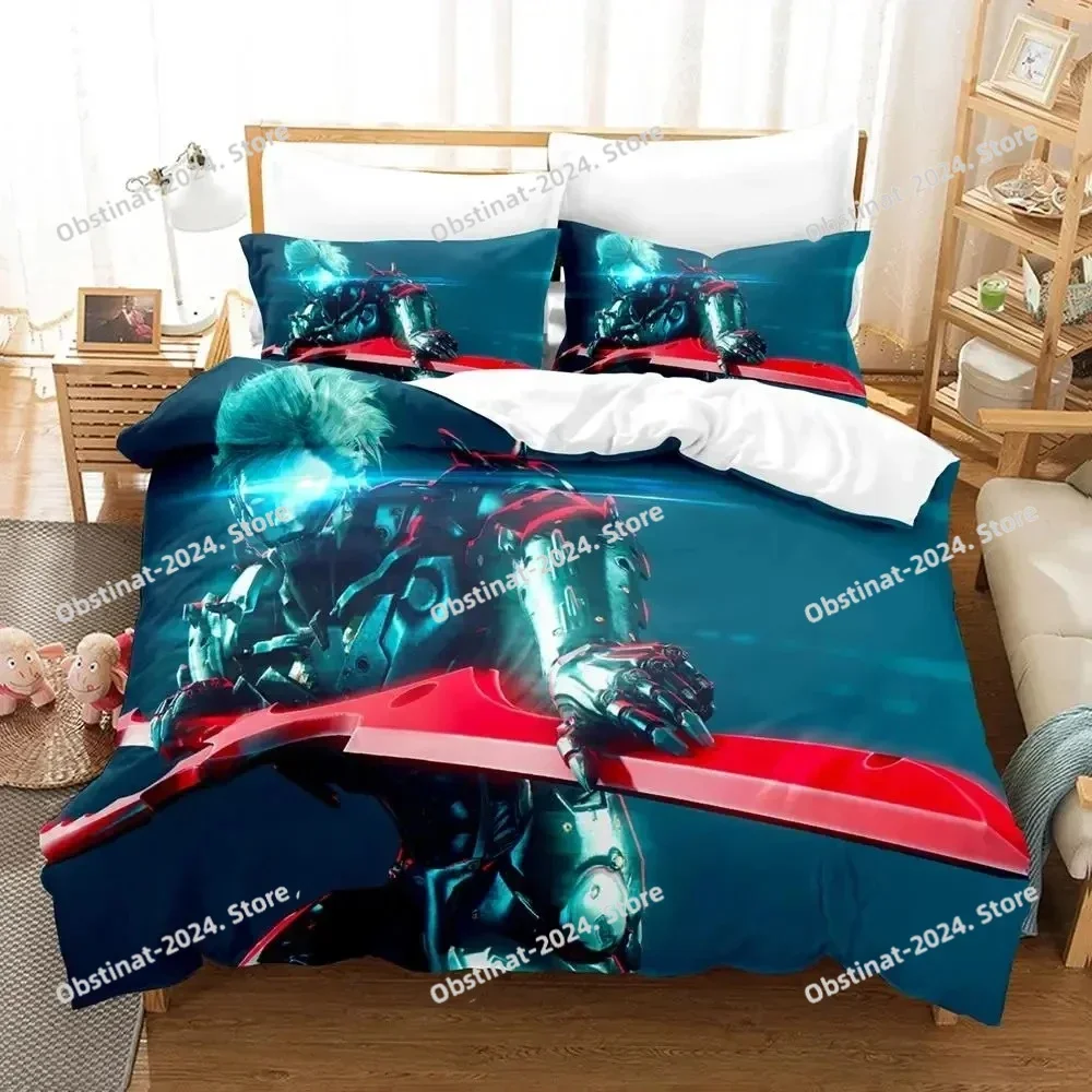 

Game Metal Gear Rising Revengeance Printed Bed Set Duvet Cover Pillowcase Bedding Set Bed Linen Sheet Quilt Cover Full King Size