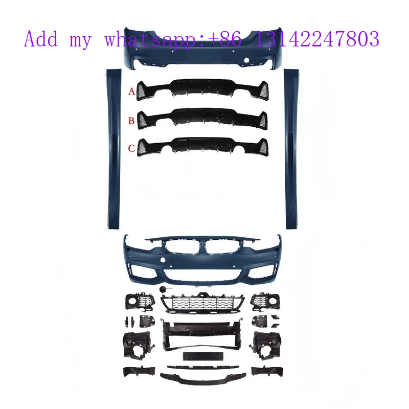 

with Good Price Factory Hot Sale for 4Series F32 F82 Coupe 2013-2019 Upgrade to M-Tech Sport Exterior Kit Bumper Side Skirt
