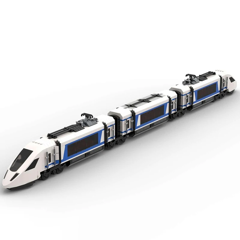 Eisenbahnzug Modell Moc Bausteine High Speed Zug 2 Modell Technologie Modell Ziegel DIY Montage Urlaub Spielzeug Set Geschenke