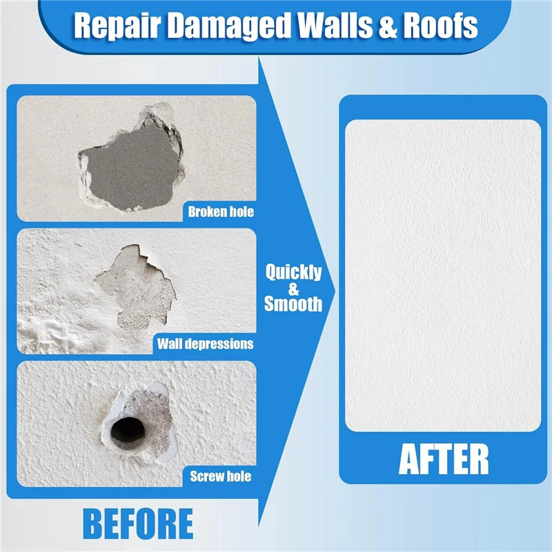 【Must-Haves】Kit de reparos de drywalls 6 peças kit de conjunto de remendo de parede 4/6/8 Polegada remendo de reparo de buraco de parede seca remendo de metal, autoadesivo estendido