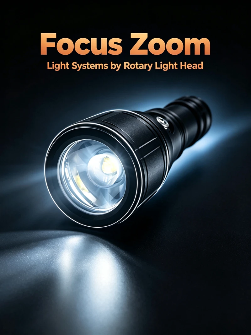 PROZHAOZHU DL-B20 3000LM Focusable Dive Torch IP68 100M USB-C Direct Charge 26650 Scuba Diving Flashlight for Recreation