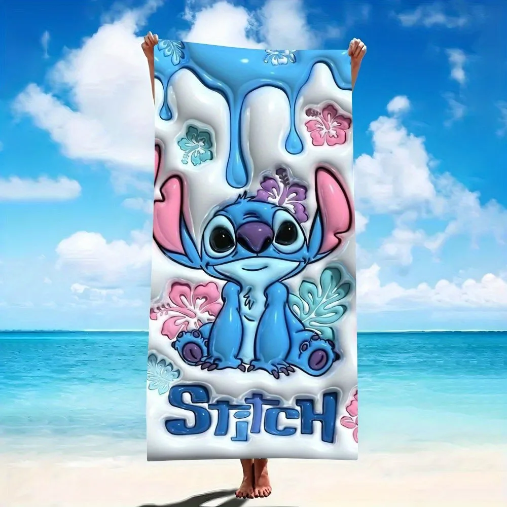 

Lovable Stitch Beach Towel: Fun, Stylish, and Perfect for Summer! Suitable for towels, bath towels, beach towels, gifts
