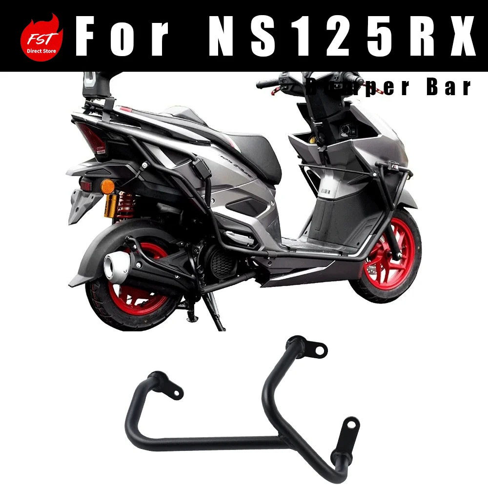 Modified Exhaust Crash Guard for Honda NS125RX, No Cut Installation Anti-Fall Bumper