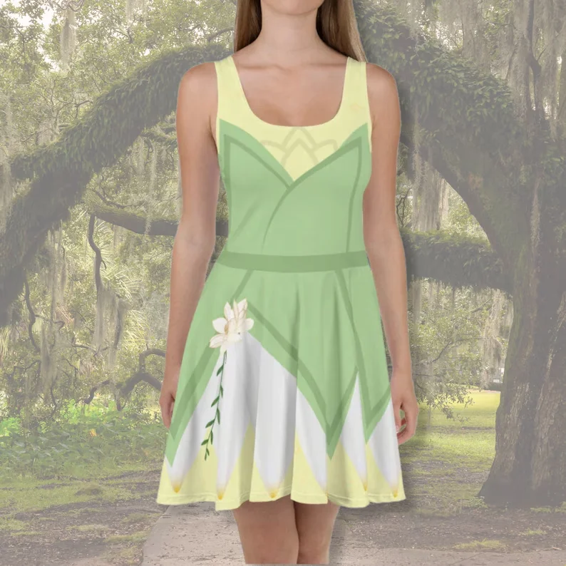 Disney Damen Tank Top Halbrock, 3D-Cartoon, elegant, Sommerkleid, 2025, neuestes Modell