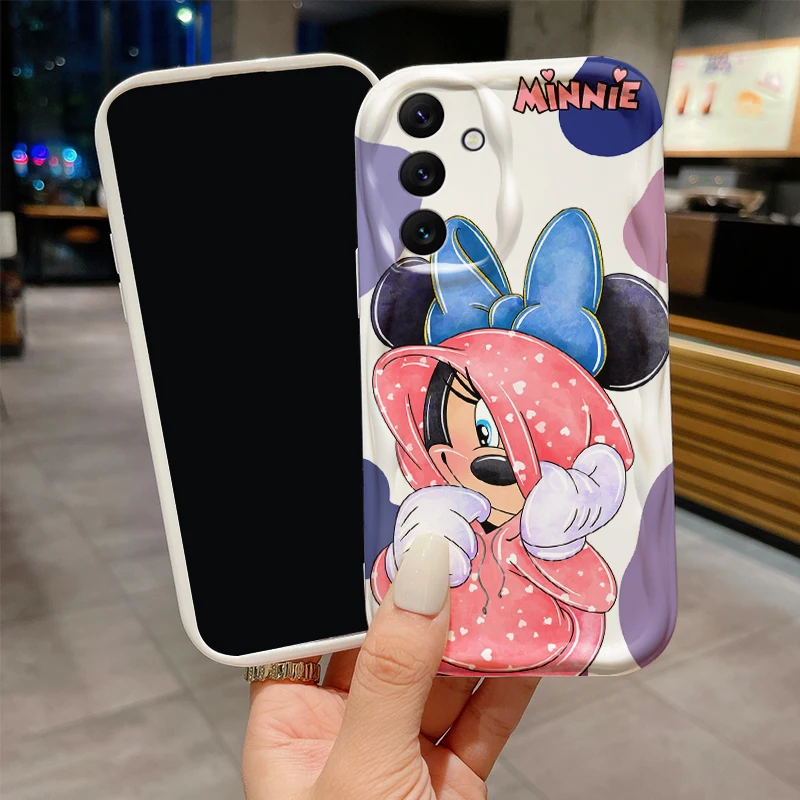 Disney tureMinnie Cute Wave 173 Cover pour Samsung, A55, A54, A53, A52, A35, A34, A33, A32, A25, A24, A23, A22, A21S, A15, A13, A14, 5G