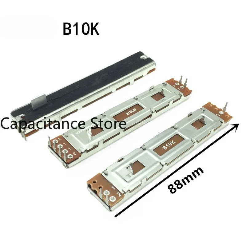 

5PCS Slide Potentiometer Overall length: 88mm Stroke: 60mm B10K Mono/Dual Mixer volume fader