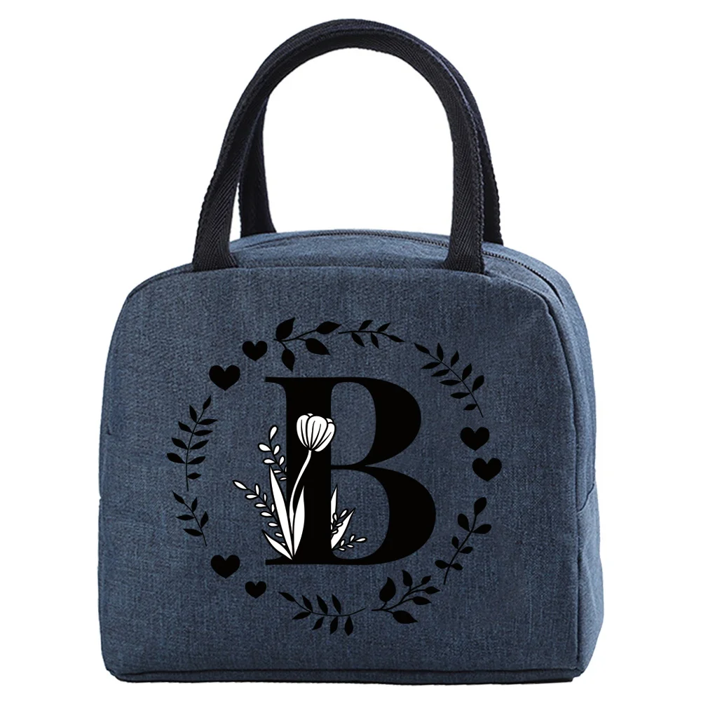 Fiambrera bolsa térmica Color azul bolsillo lindo dulce bolso de moda bolsa de almacenamiento de alimentos conveniente niños guirnalda serie de