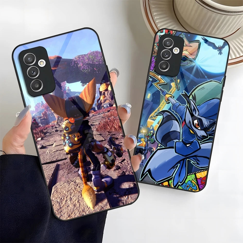 Sly Cooper Phone Case Glass For A37 A57 A15 A16 A17 A25 A35 Samsung S26 S25 S24 S23 Ultra Fe Plus Cover