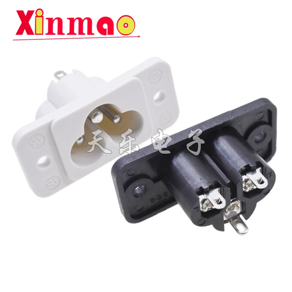 5pcs AC-030 Plum Blossom Socket AC Power Socket Plug Socket Power Cord Plug Male and Female Heads