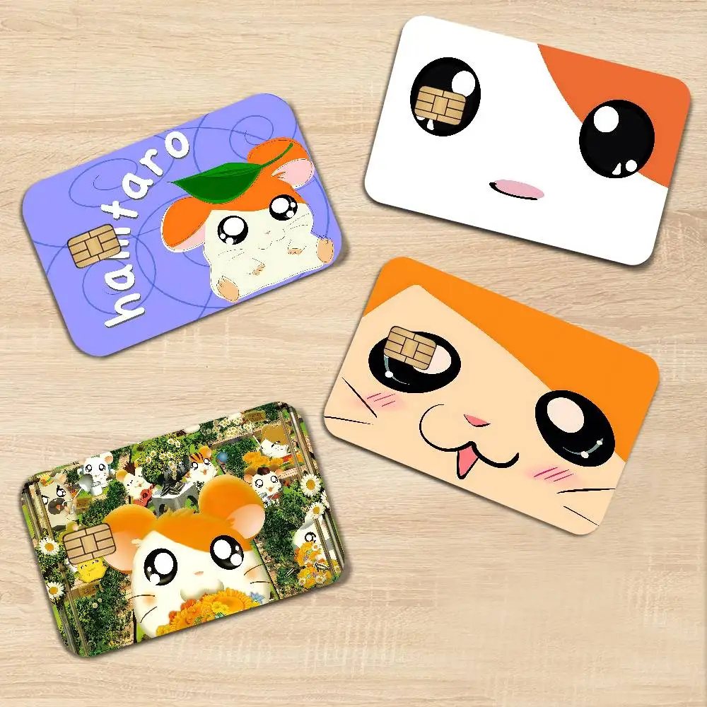 Cartoon Cute Hamtaro Anime Spend or Save Funny Shell On Off Ultra Thin No Fade Sticker Skin Cover Film for Debit Credit Card