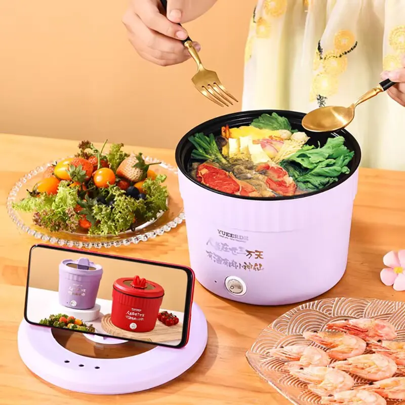 Mini Electric Cooker Household Multifunctional All-In-One Pot Non-stick Pan Hot Pot Rice Cooker Pot Frying Pan Food Stew