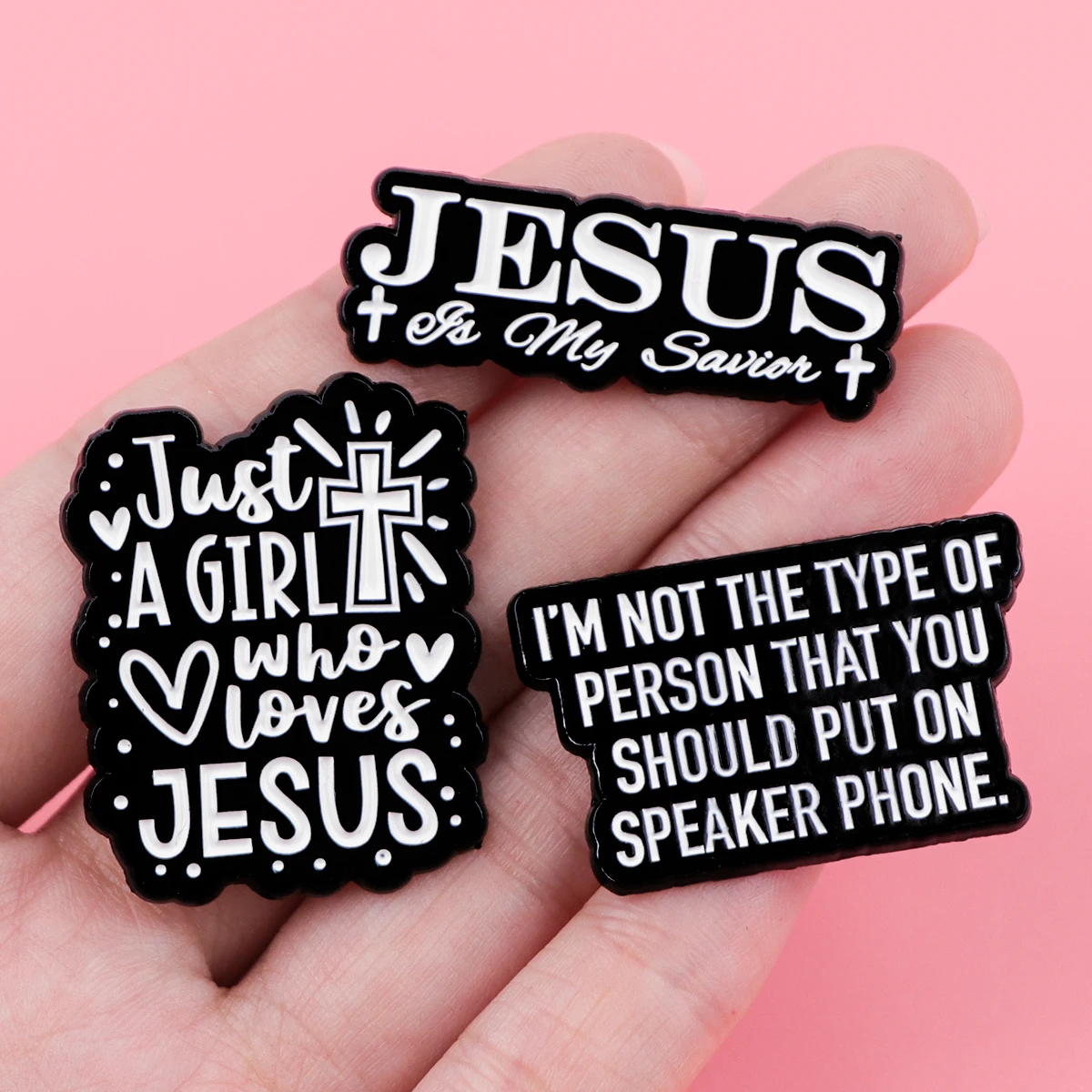 Jesus Enamel Pin Sarcastic Quotes Brooch Pines Lapel Pins Badge on Backpack Clothing Accessories Funny Jewelry Friends Gifts