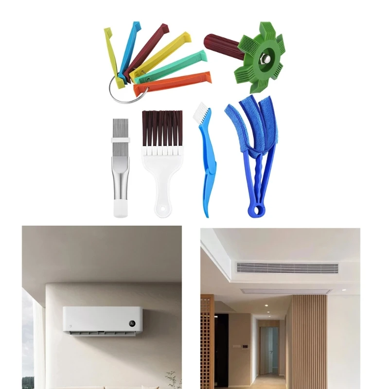 6x ar condicionado condensador fin pente conjunto fin pente metal radiador fin pente transporte da gota