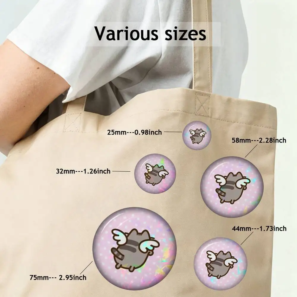 Cute P-PusheenS Cartoon Y2K Aesthetic Pins Funny Badge Pins For Friend, Backpack, Collectible Accessories