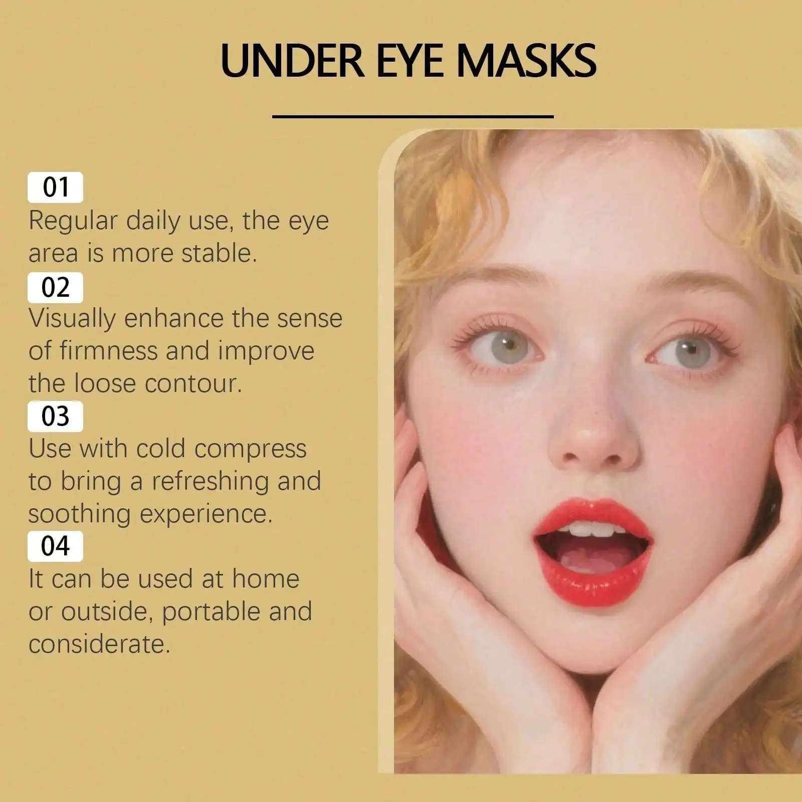 24K Gold Eye Mask, 60 Count Lu - đánh giá và giá Luxury Skincare Mask