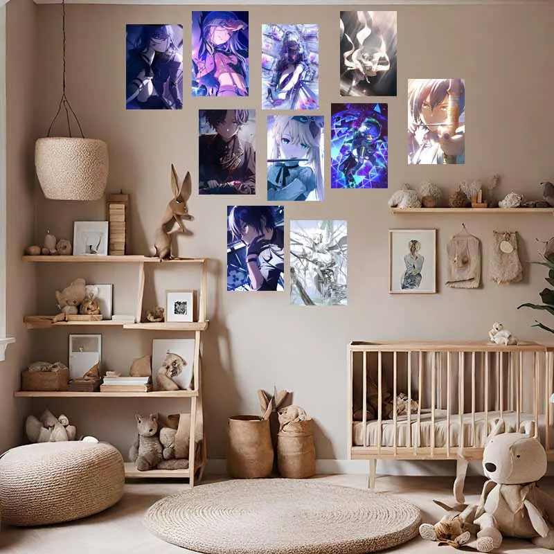 10/30 قطعة مشروع Sekai الكرتون بطاقات بريدية أنيمي لعبة الملصقات الزخرفية خلفية صور الدعائم جدار الكولاج عدة ديكور المنزل جدارية #6