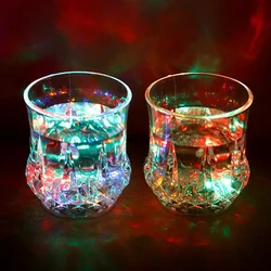 Creative Light Up LED Cups Automatic Flashing Drinking Cup Mugs Color Changing Beer Whisky Glass Cup For Bar Club Party Supplies