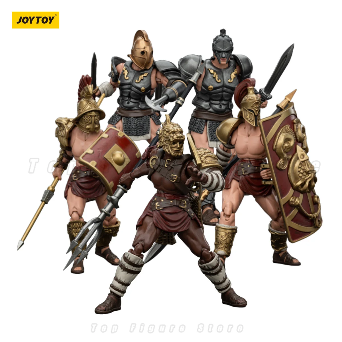 JOYTOY 1/18 Actionfiguren Anime 10,8cm Römischer Gladiator Hasta Thraex Dimachaerus Retiarius Secutor Gladiator