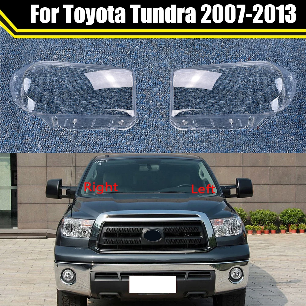 

Car Front Headlight Cover Headlamp Lampshade Lampcover Head Light Lamp Caps Glass Lens Shell Case For Toyota Tundra 2007~2013