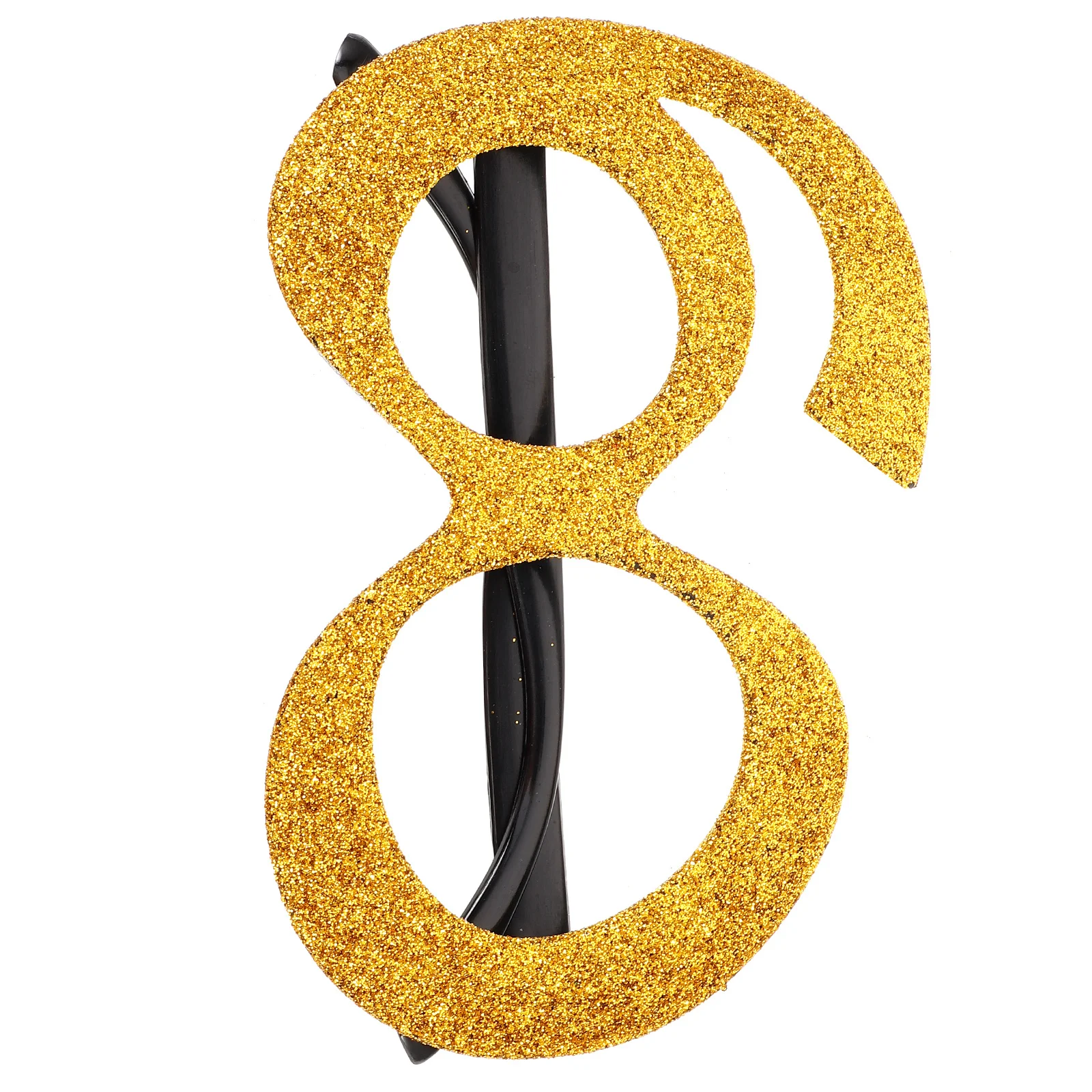 

Number Design Birthday Sunglasses Gold Glitter Lightweight Eyeglasses Party Photo Booth Props Novelty Eyewear for Birthday
