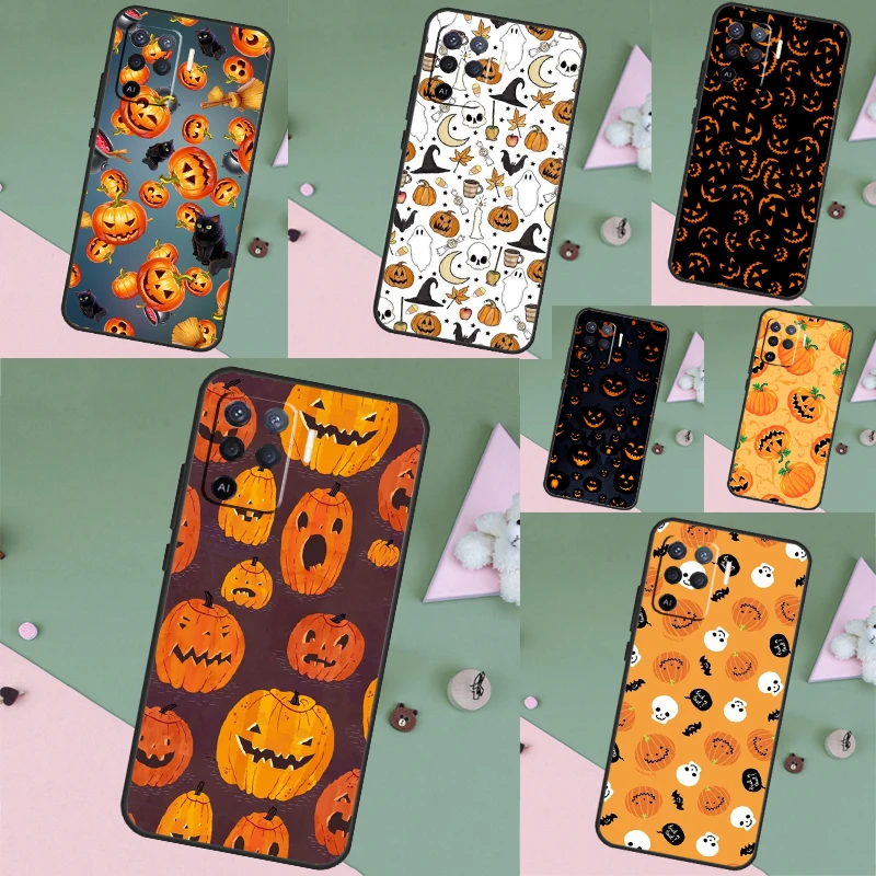 HALLOWEEN TRICK TREAT PUMPKIN Funda Case For OPPO A98 A78 A58 A96 A76 A16 A17 A15 A5 A9 A53 A54 A74 A94 A52 A72 A57S A54S