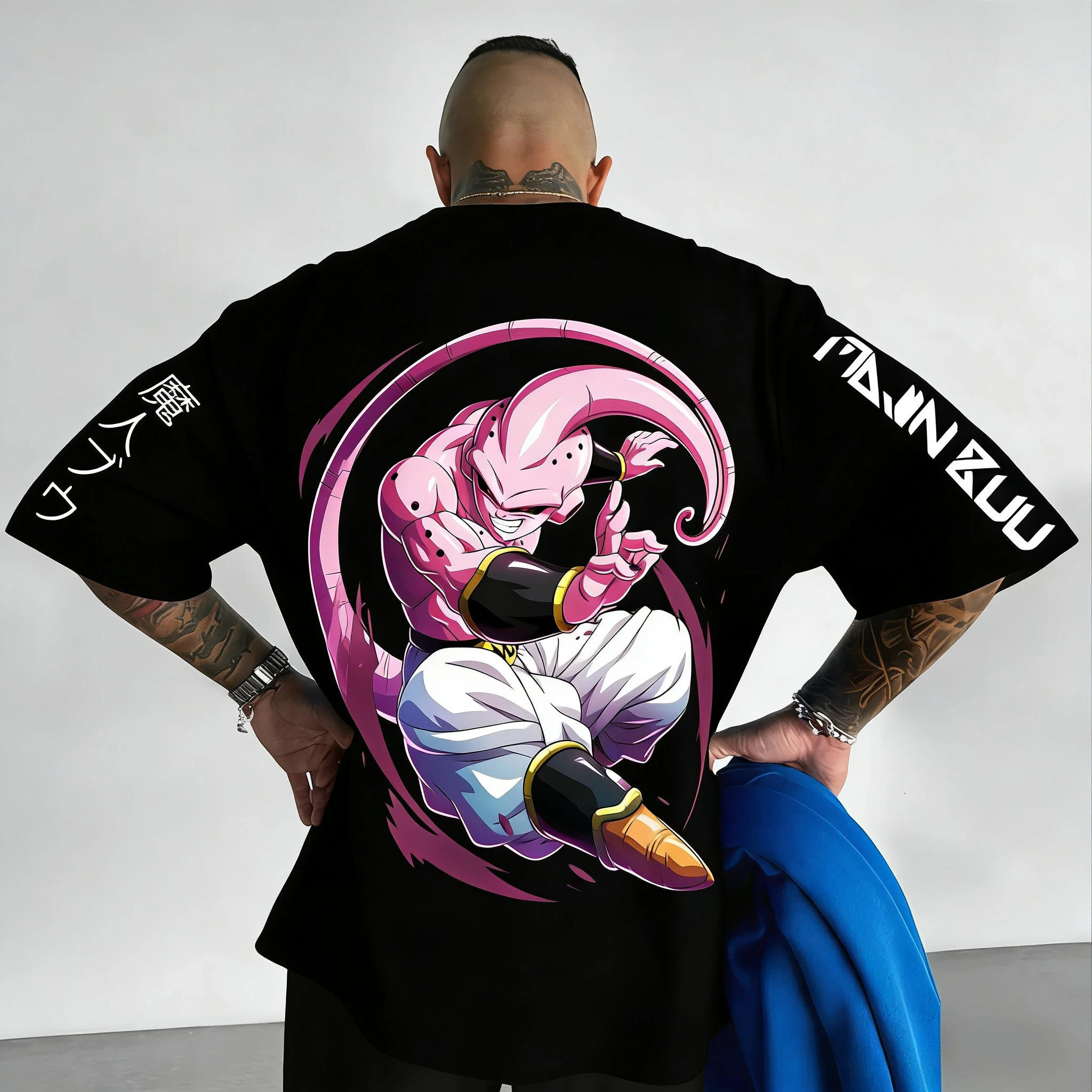 لعبة دراغون بول جوكو مطبوعة قصيرة الأكمام بانداي فضفاضة للرجال والنساء 2026 الصيف تنفس رياضي موضة القطن تي شيرت #4