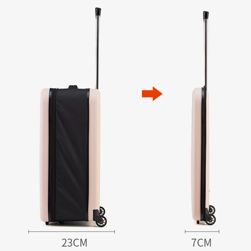 Imagem -05 - Mala Dobrável para Viagens de Negócios Case de Viagem Leve Bolsa Pequeno Pacote Tronco Clássico Infantil Dropshipping 20 24