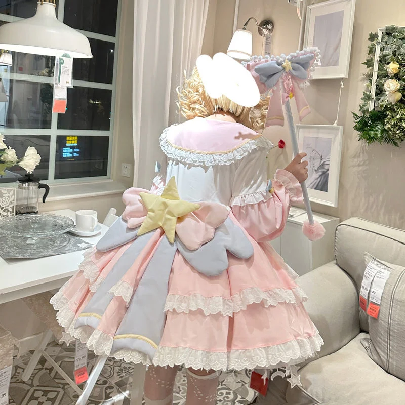 Sweetheart Lolita Dress Chai Huhu Lolita Lovely Card Girl Dress Sakura Ever-changing Little Sakura Lolita Cosplay Girl Dress