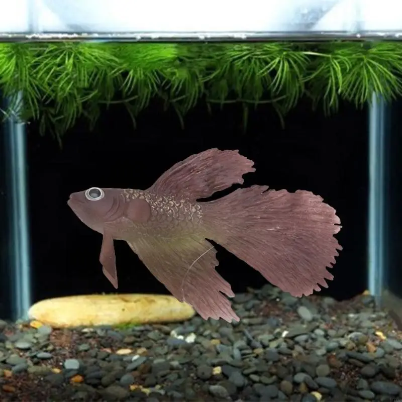 97QD Betta Fish Fish Aquarium Silicone Floating Floy Moviable Fake for Fish for