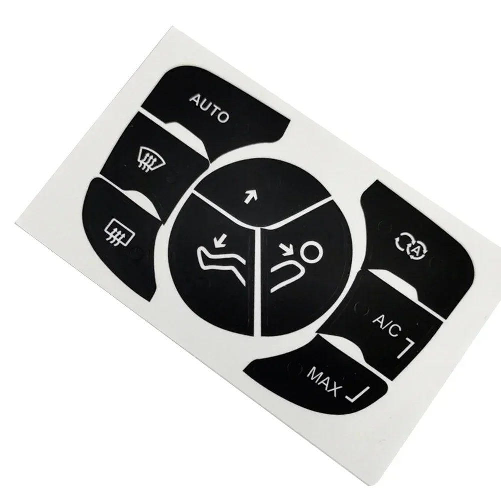 Car Repair Stickers For C4 2014-2018 A/C Car Center Console AC Climate Control Button Worn Repair Kit Decals Stickers