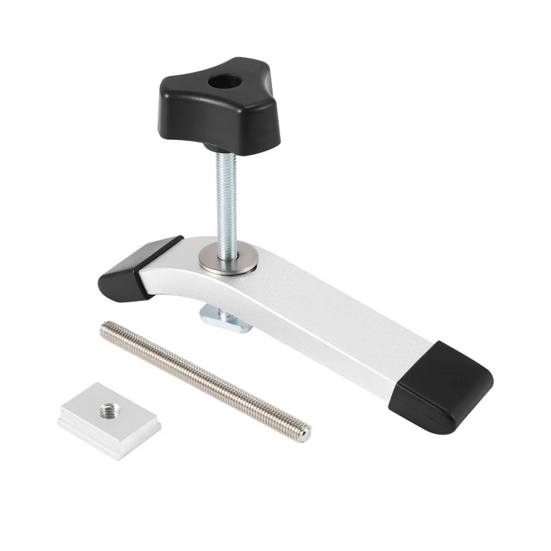 

A82I-8Mm Metal Quick Acting Hold Down Clamp Set For T-Slot T-Track Diy Woodworking S18