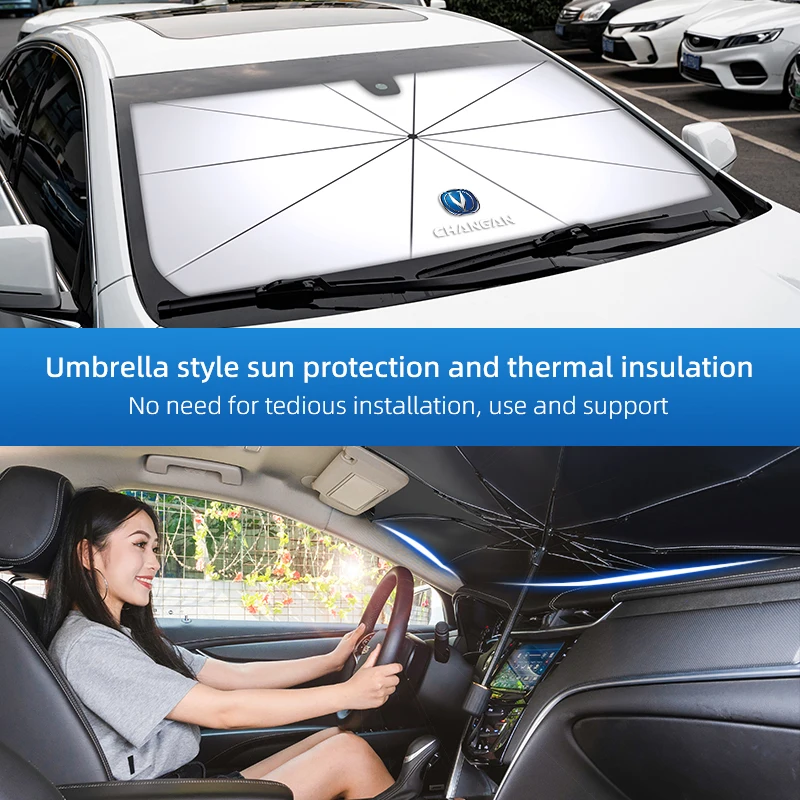 

Car Windshield UV Resistant Sunshade Umbrella Auto Accessories For Changan CS95 CS85 CS75 CS55 CX20 CS35 CS15 CX70 EADO 2017