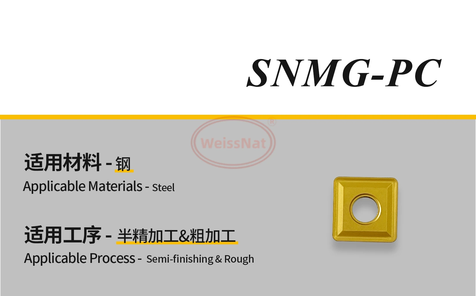 SNMG120412-PC KP9115 KP9125 Carbide Insert SNMG Inserts