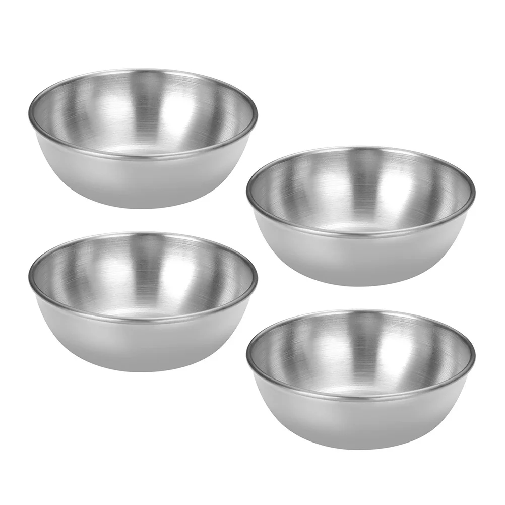 

Stainless Steel Sauce Dish Seasoning Saucer Dipping Plate Condiment Bowl Japanese Style Small Kitchen Bar Accessories For Salt