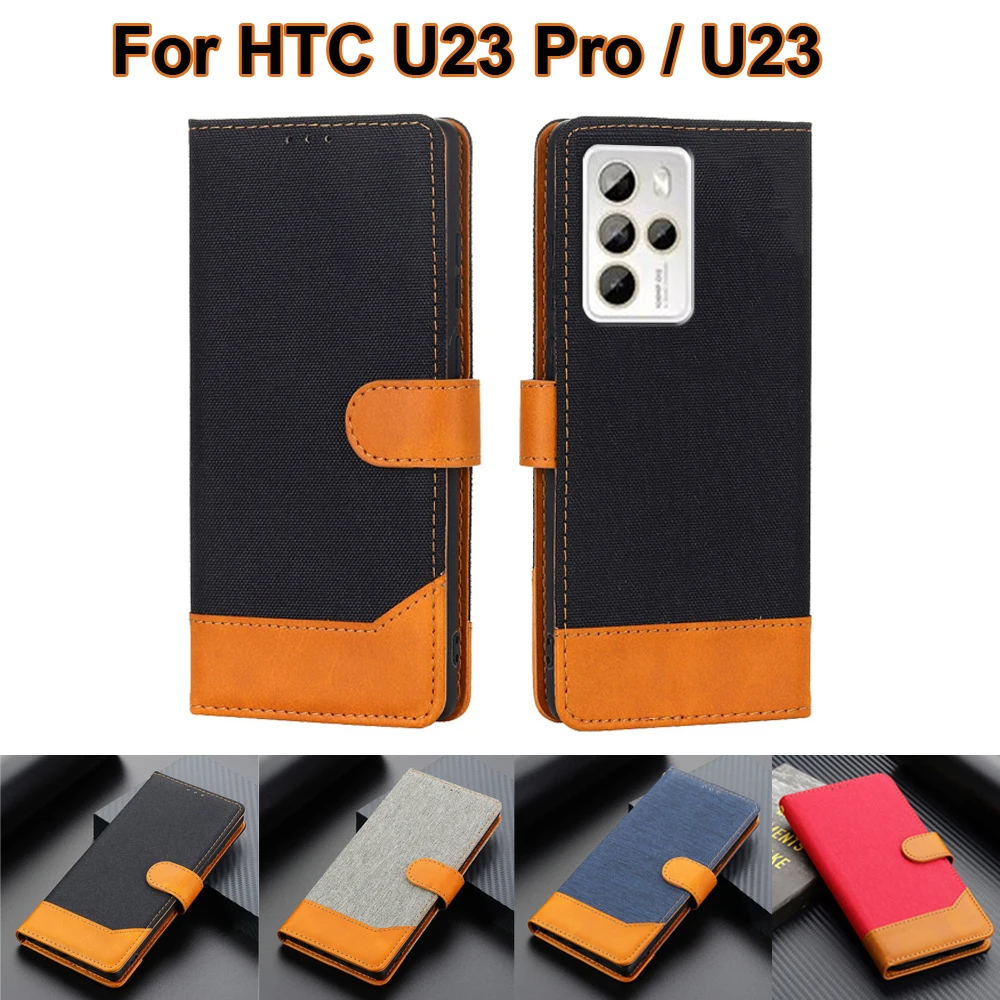 Leather Wallet Cover For Capa HTC U23 Pro Phone Cases Book Stand Flip Case For Capinha De Celualr HTC U23 U 23 U23Pro чехол 6.7