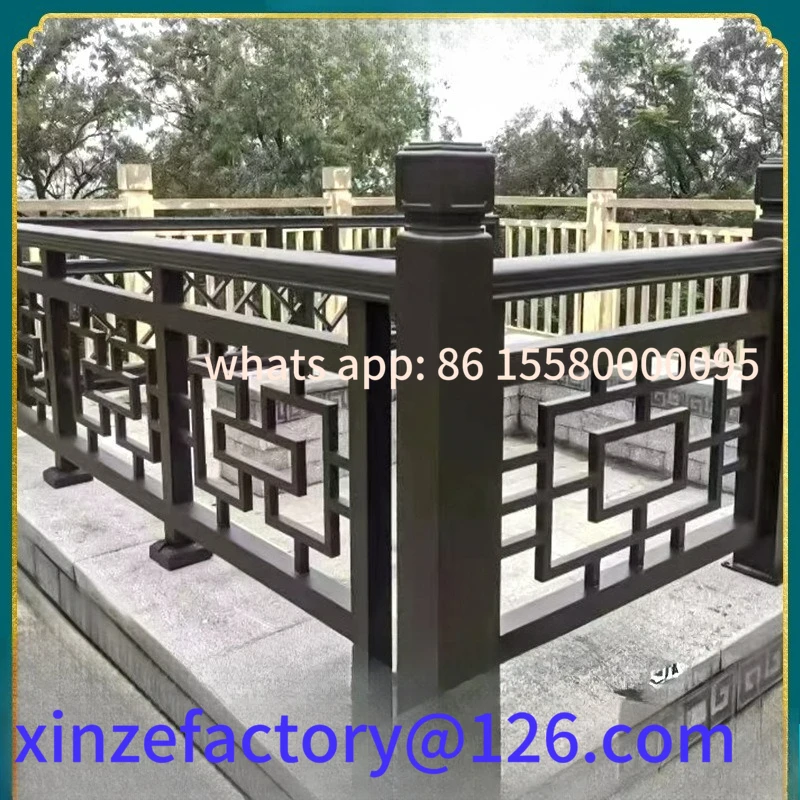 

Customizable Aluminum Alloy Guardrail Courtyard Fence Aluminum Art Stair Handrail Contact Customer Service Customization