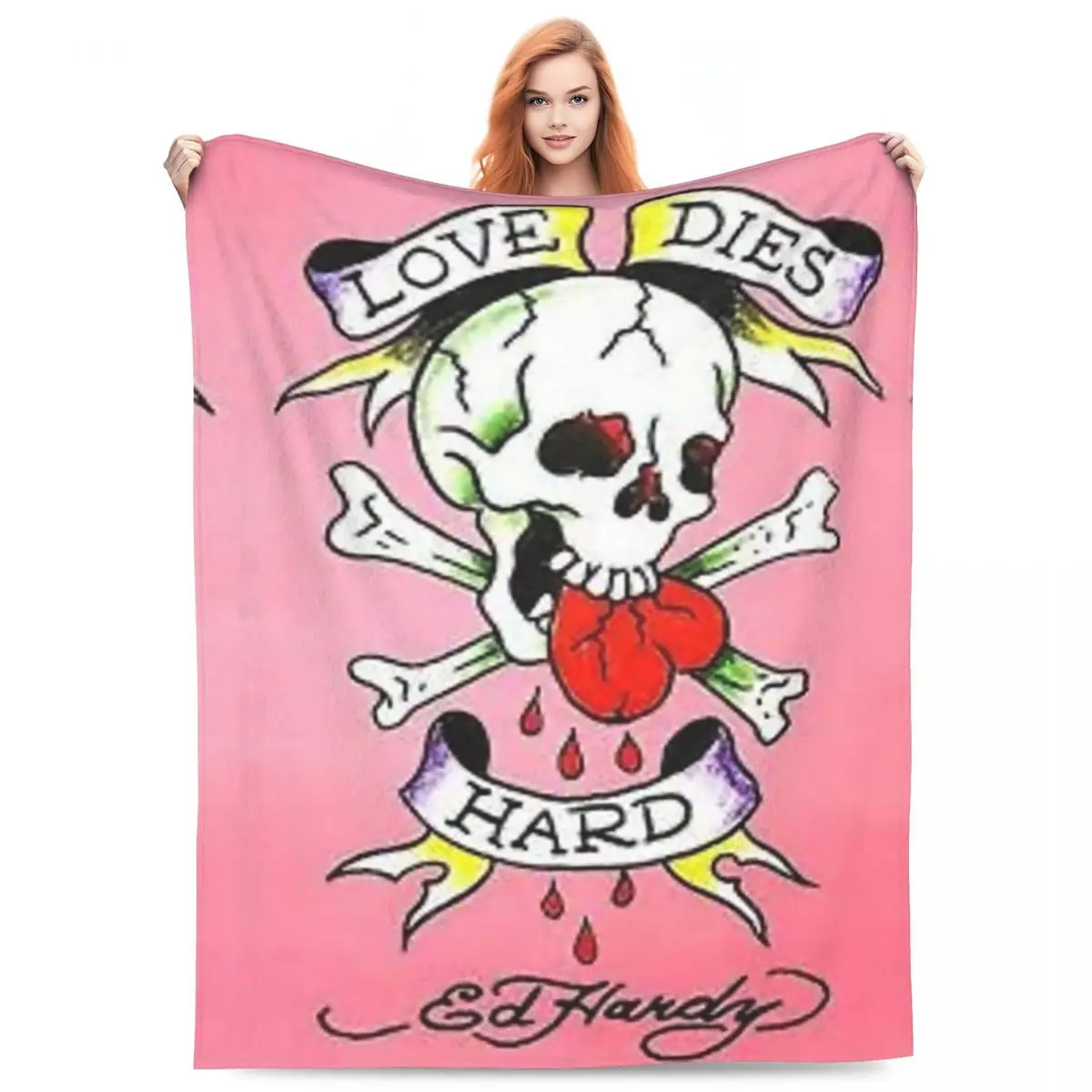 Louis Reproduces After Art Work Of Ed Hardy In 2023 Blankets Flannel Sofa Throw Blanket  for Home Bedroom Throws Bedspread Quilt