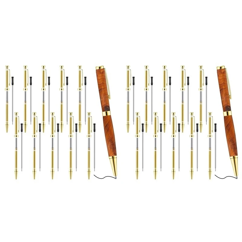 Pen Sets For Wood Turner 7Mm Slim Pen Turning Set With Refill Lathe Accessories For Making Office Classroom DIY 20Pcs C