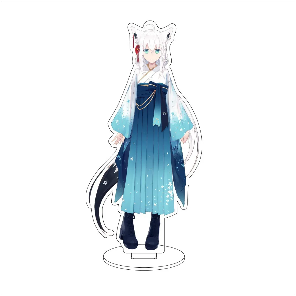 16CM Anime Hololive ‌ Figura de acrílico de Vtuber Nekomata Okayu, Hakui Koyori, Natsuiro Matsuri, Takane Lui, adorno de cosplay, regalos.