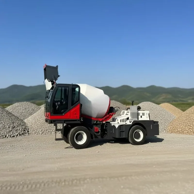 Mobile Automatic Concrete Plant 4 Cubic Meters Factory Self Loading Concrete Mixing Truck