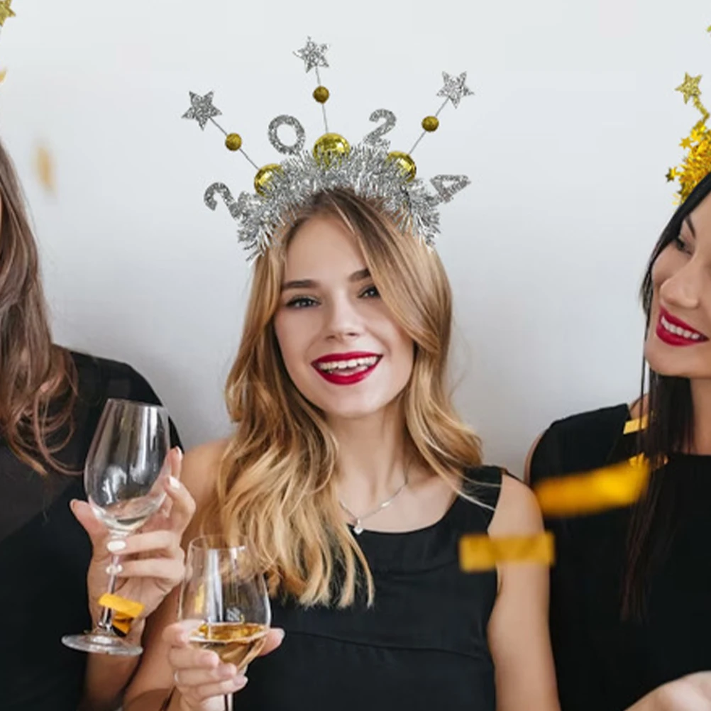 

1pcs 2024 New Year Headband Festival Hair Clasp Photo Prop Party Hairband Cosplay Headdress Spring Festival Decor Hair Accessory