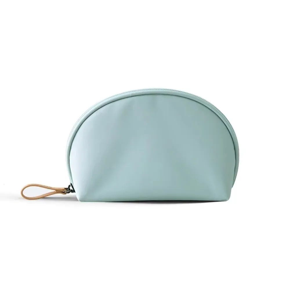 Fashion Semicircle Design Cosmetic Bag Small High Quality Travel Bag Beauty Essentials Solid Color Make Up Bag For Women Gift