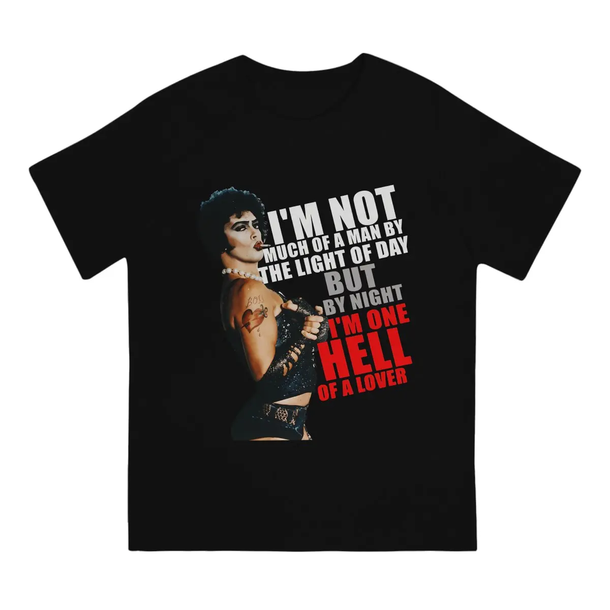 The Rocky Horror Picture Show I’m Not Much Of A Man T Shirt Punk Men's Tees Summer Clothing Harajuku O-Neck TShirt