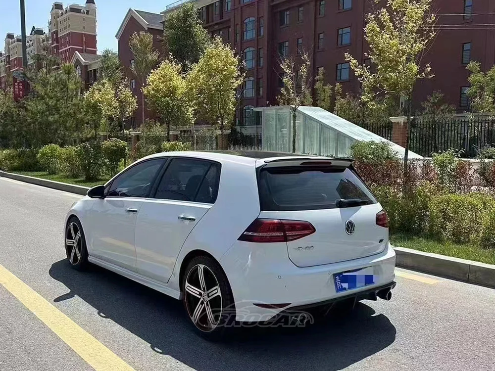 For 2005--2019 Volkswagen Golf 4 5 6 7/7.5 GTI Rline M4 High Quality ABS Plastic Fake Carbon Spoiler Trunk Boot Wing Spoiler