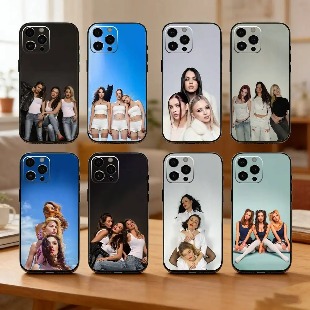 

S-Serebro-o Phone Case For iPhone17,16,15,14,13,12 Plus,Max Soft Silicone Black Cover