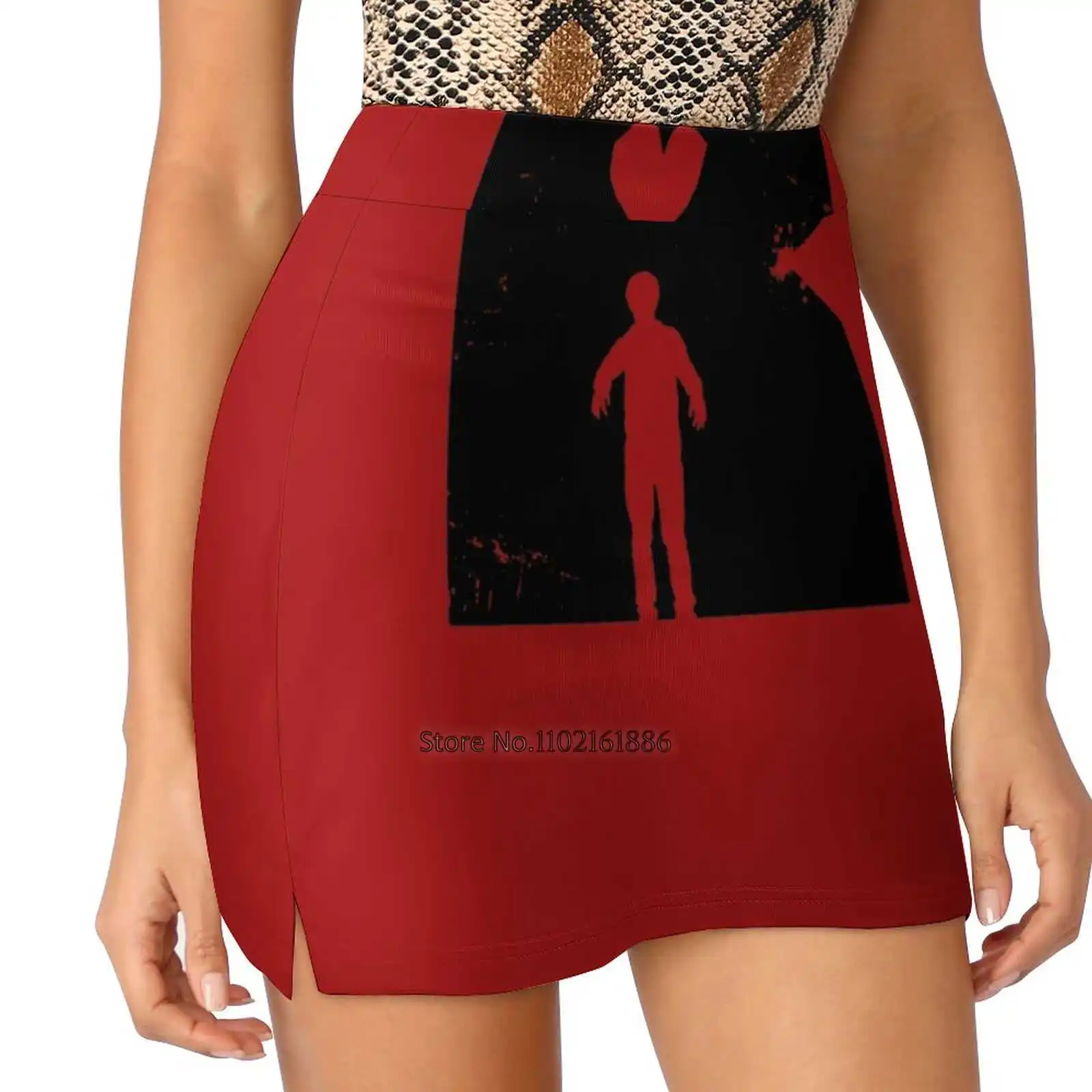 Dead Romantic Summer Women'Sshorts Skirt 2 In 1 Fitness Yoga Skirt Tennis Skirts Zombie Romantic Romance Comedy Warm Undead