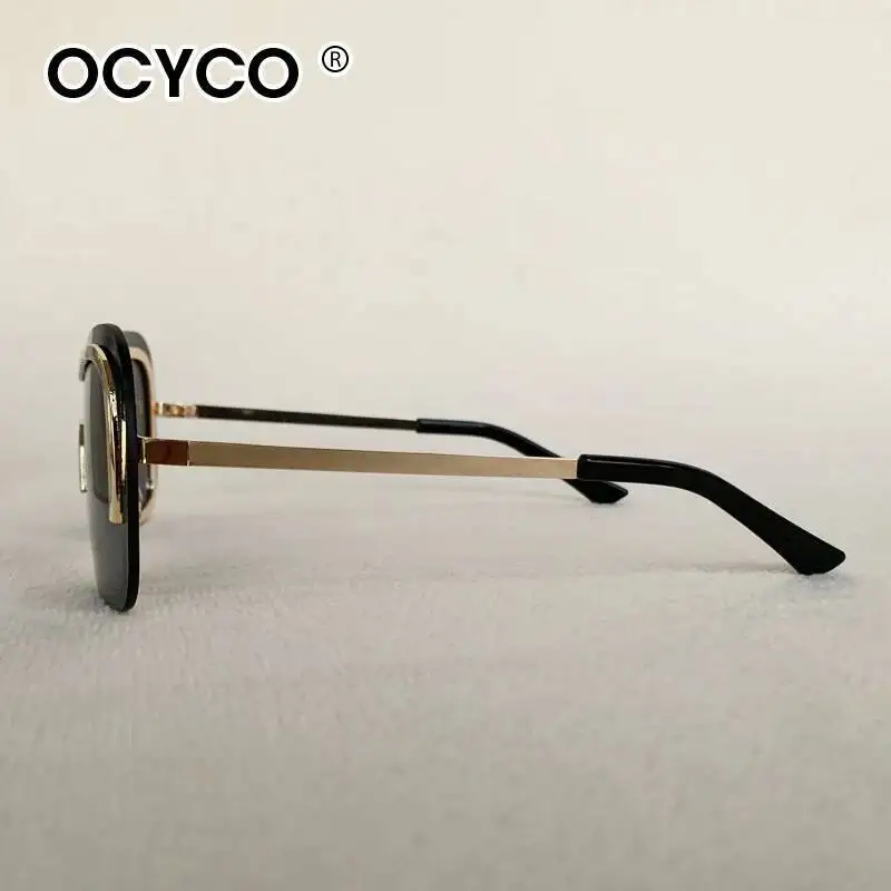 OCYCO 2026 Sonnenbrille: Neue modische, stilvolle, randlose Metall-Sonnenbrille für Herren und Damen – coole Pose, trendiges Design – Detail 5