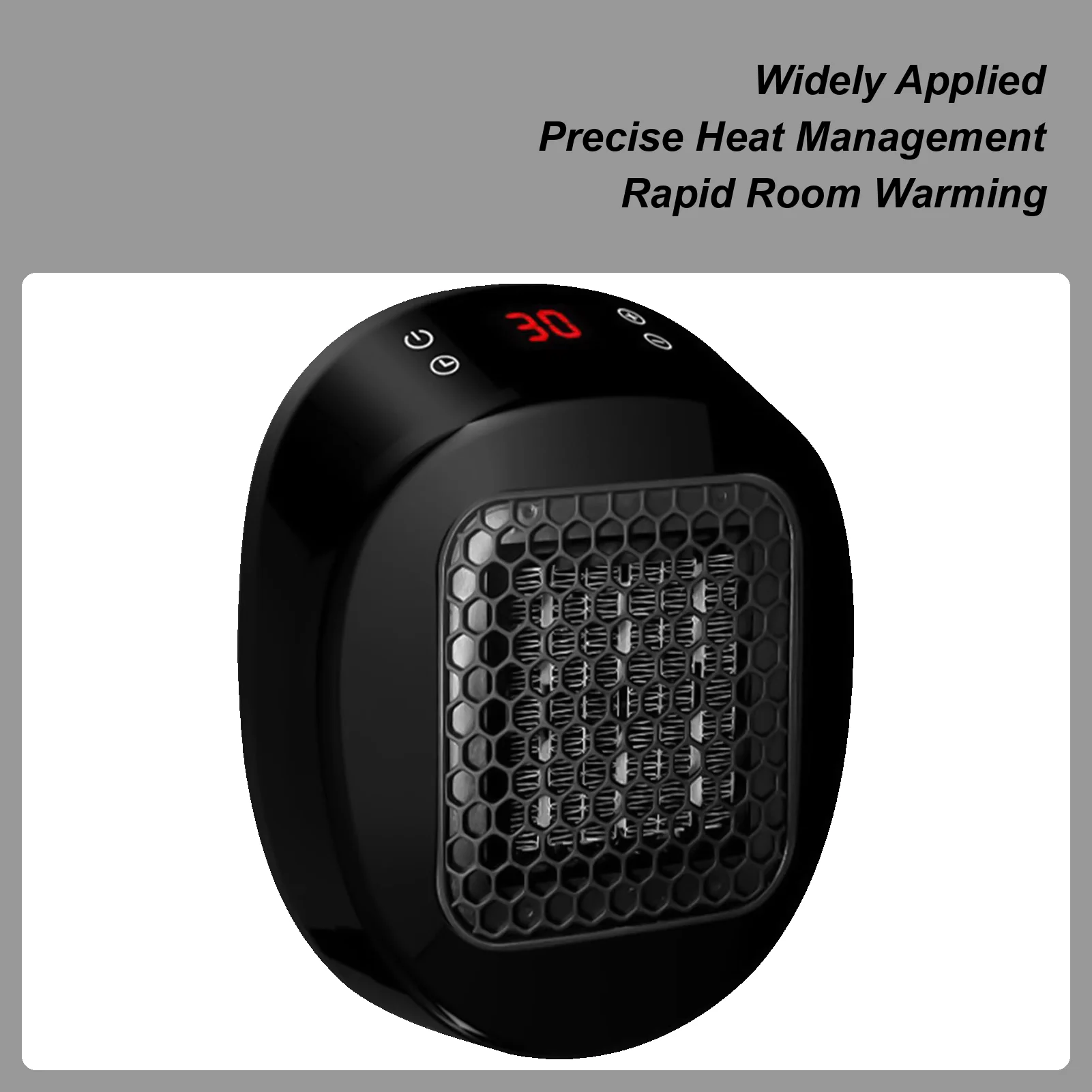 Plug In Heater Ceramic Warmer With Thermostat Bathroom Wall Heater Fan With Timer For Bathroom Bedroom Home Dorm Office RV Cabin
