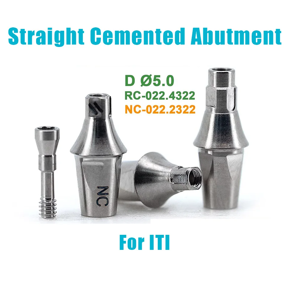10Pcs Grade 5 Titanium ITI Straight Transfer Abutments for Straumann Bone Level Implant Dental Lab Impression Coping Fast Ship